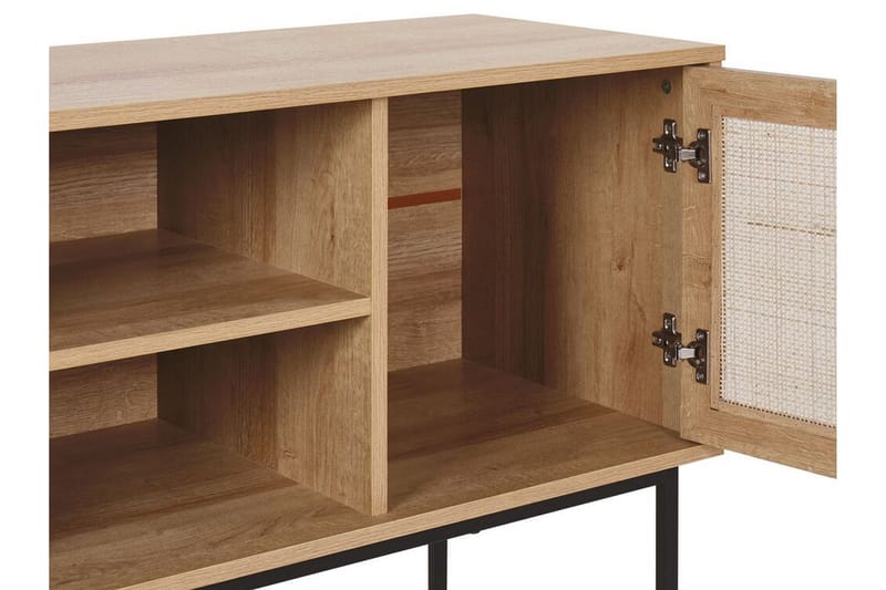 TV-benk 120 cm rotting lysebrun PASCO - Tre/natur - Møbler - TV- & Mediamøbler - TV benk & mediabenk