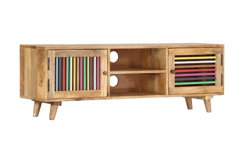TV-benk 120x30x40 cm heltre mango - TV benk & mediabenk