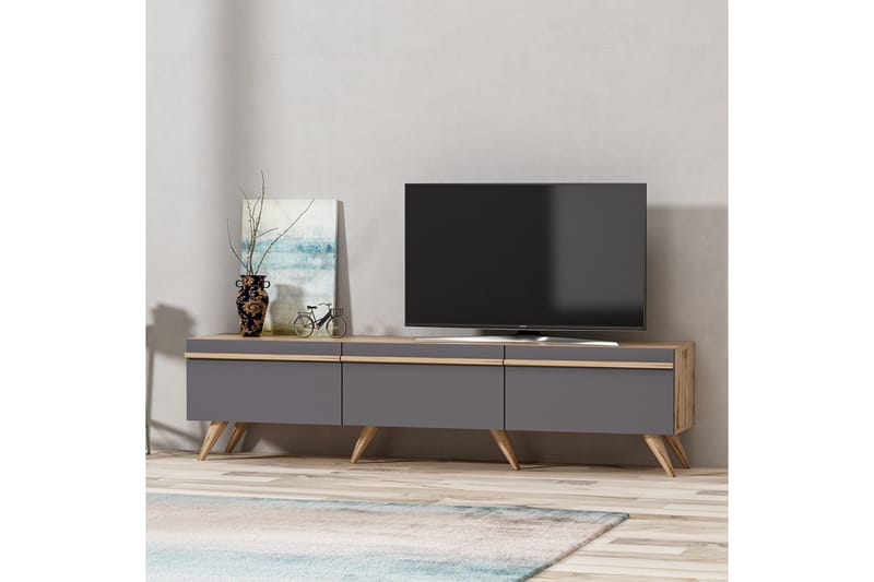 Tv-benk 180 cm - Antrasitt - Møbler - TV- & Mediamøbler - TV benk & mediabenk