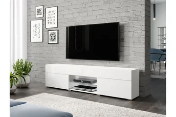 Tv-benk 180x45 cm - Hvit - Møbler - TV- & Mediamøbler - TV benk & mediabenk