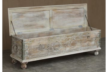 TV-benk Adya 145 cm - Akasie Beige - Møbler - TV- & Mediamøbler - TV benk & mediabenk
