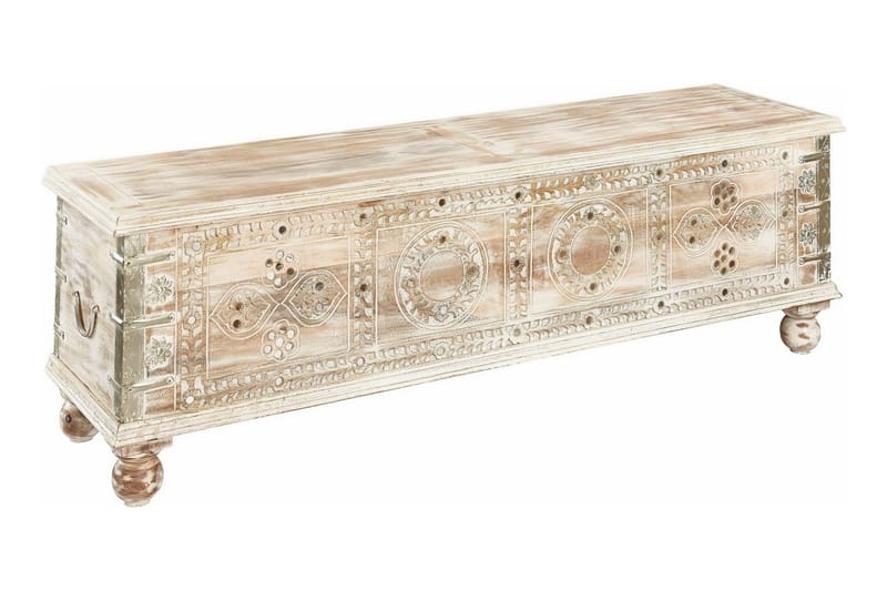 TV-benk Adya 145 cm - Akasie Beige - Møbler - TV- & Mediamøbler - TV benk & mediabenk
