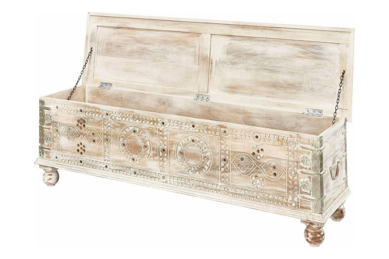 TV-benk Adya 145 cm - Akasie Beige - Møbler - TV- & Mediamøbler - TV benk & mediabenk