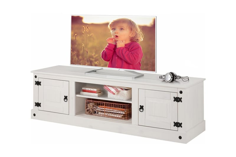 TV-benk Alfredo 160 cm - Hvit - Møbler - TV- & Mediamøbler - TV benk & mediabenk