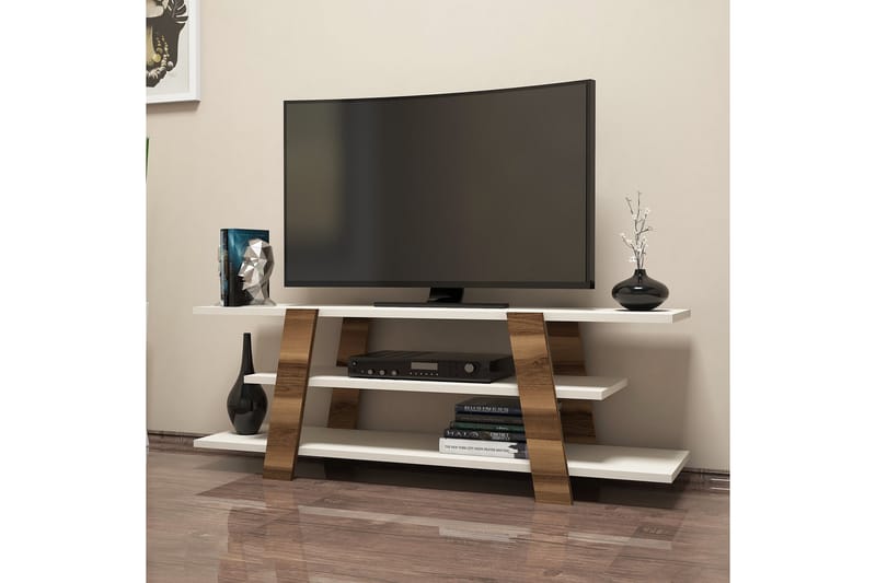 TV-Benk Amtorp 120 cm - Brun - TV benk & mediabenk