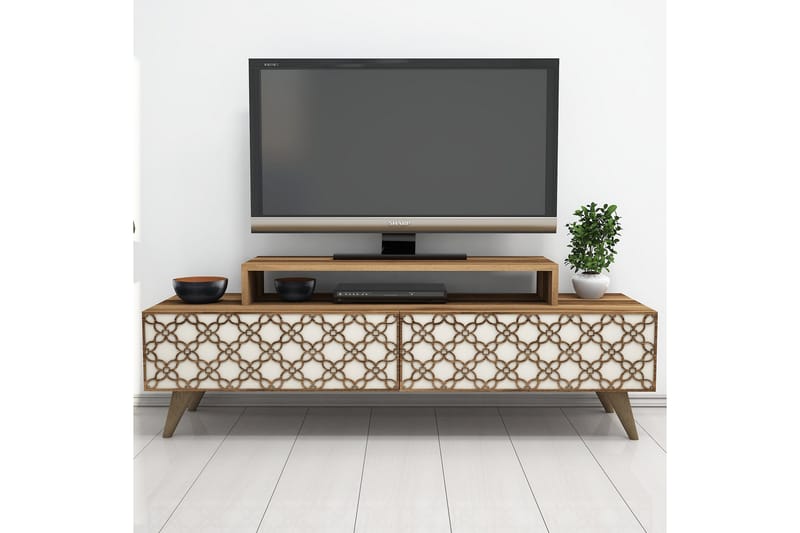 TV-Benk Amtorp 140 cm - Brun - TV benk & mediabenk