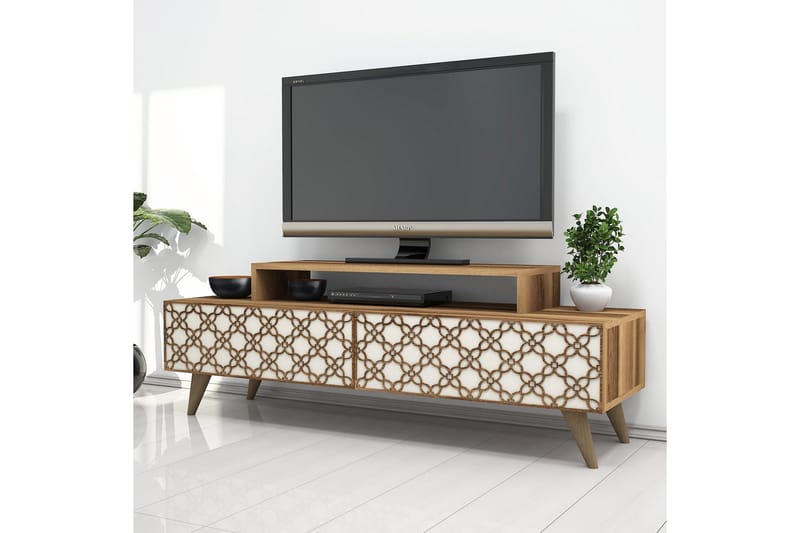 TV-Benk Amtorp 140 cm - Brun - TV benk & mediabenk