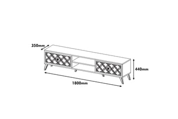 TV-benk Amtorp 180 cm - Brun/Grå - Møbler - TV- & Mediamøbler - TV benk & mediabenk