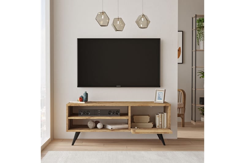 TV-benk Anysa 110 cm - Natur - TV benk & mediabenk