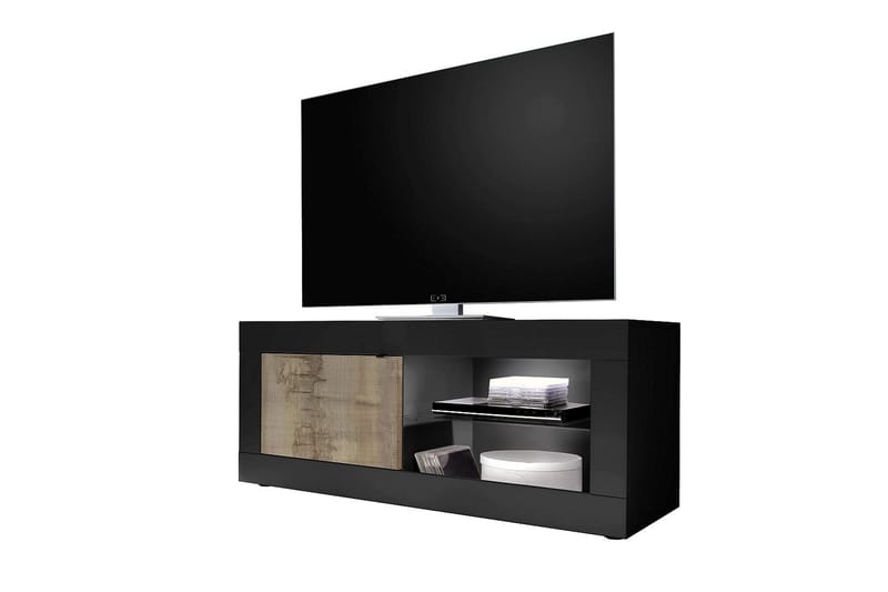 TV-benk Astal 43x140 cm Natur / Svart - LC spa - TV benk & mediabenk