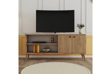 TV-benk Barler 138 cm - Natur - Møbler - TV- & Mediamøbler - TV benk & mediabenk