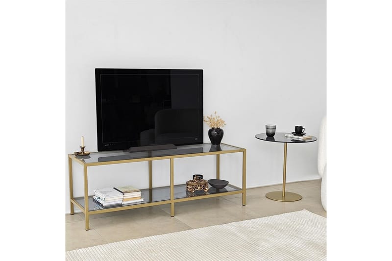 TV-benk Basico 130 cm - Gull - TV benk & mediabenk