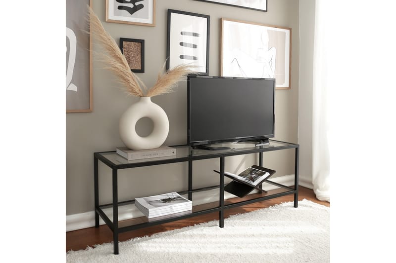TV-benk Basico 130 cm - Svart - Møbler - TV- & Mediamøbler - TV benk & mediabenk