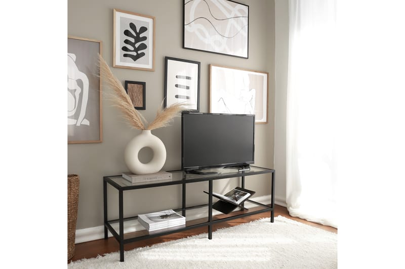 TV-benk Basico 130 cm - Svart - Møbler - TV- & Mediamøbler - TV benk & mediabenk