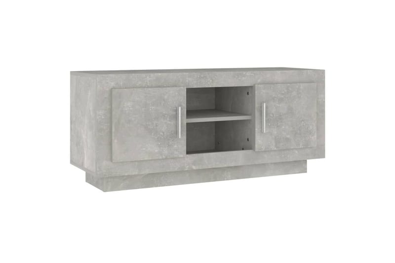 TV-benk betonggrå 102x35x45 cm konstruert tre - Grå - TV benk & mediabenk