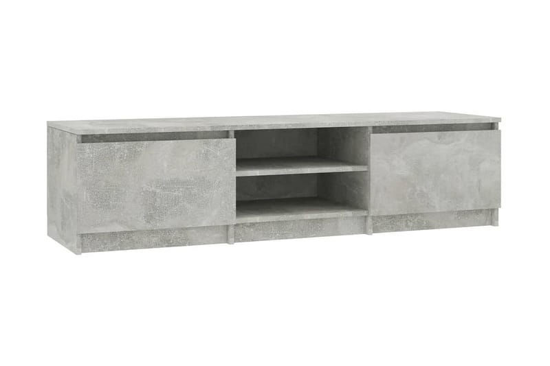 TV-benk betonggrå 140x40x35,5 cm sponplate - Grå - TV benk & mediabenk
