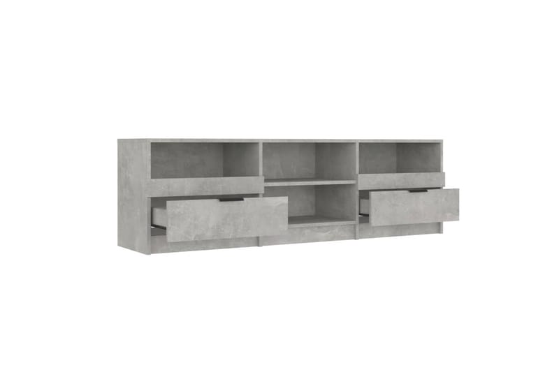 TV-benk betonggrå 150x33,5x45 cm konstruert tre - Grå - TV benk & mediabenk