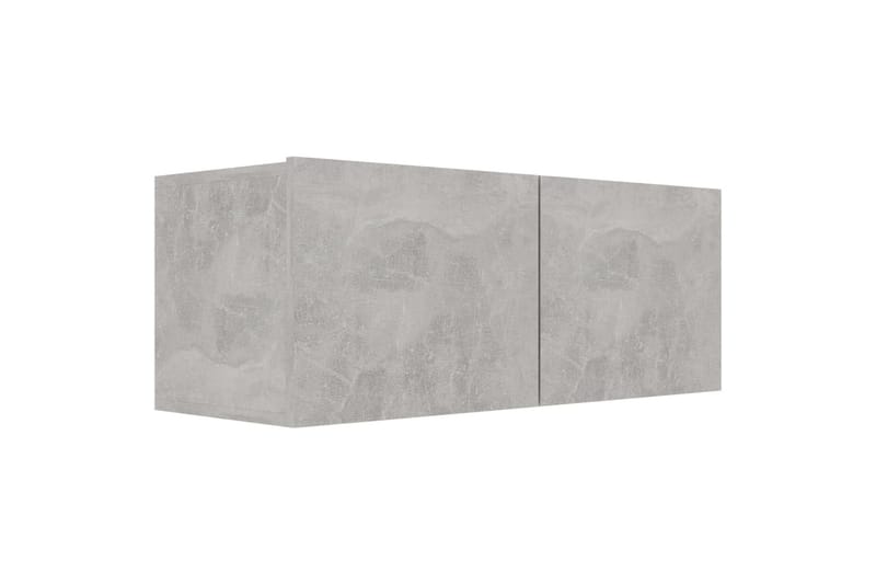 TV-benk betonggrå 80x30x30 cm sponplate - TV benk & mediabenk