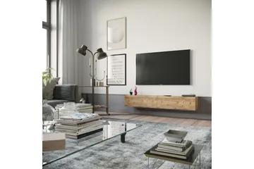TV-benk Calrin 180 cm - Natur - Møbler - TV- & Mediamøbler - TV benk & mediabenk