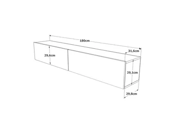 TV-benk Calrin 180 cm - Natur - Møbler - TV- & Mediamøbler - TV benk & mediabenk