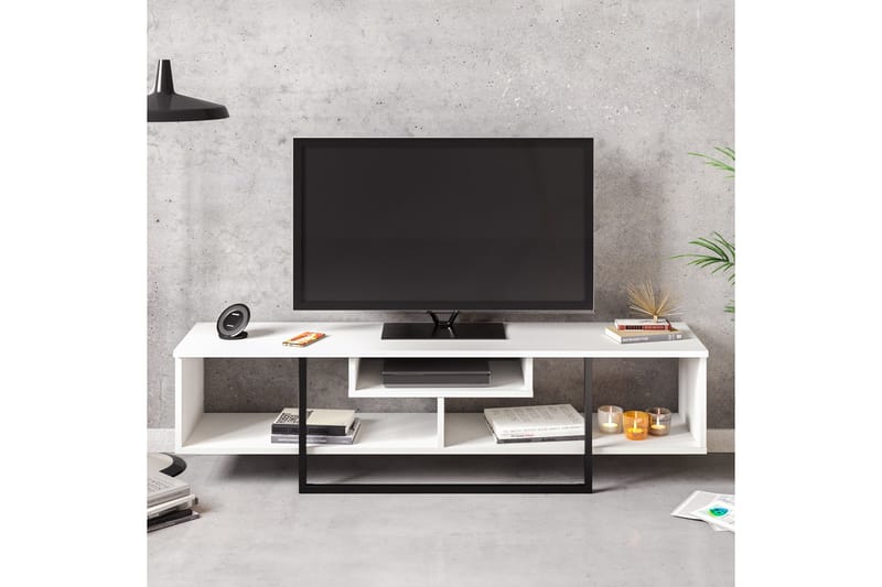 TV-Benk Chintala 149 cm - Hvit|Svart - Møbler - TV- & Mediamøbler - TV benk & mediabenk