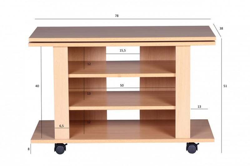 TV-Benk Cyrelle 75 cm - Brun - TV benk & mediabenk