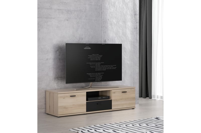Tv-benk Elinpel 150 cm - Brun/Svart - TV benk & mediabenk