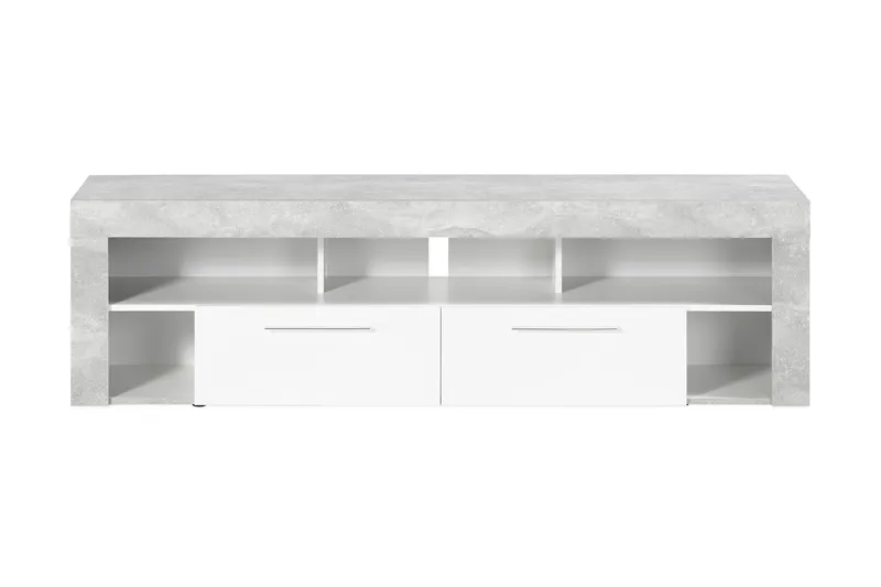 TV-benk Eriza 180 cm - Hvit|Betong - Møbler - TV- & Mediamøbler - TV benk & mediabenk