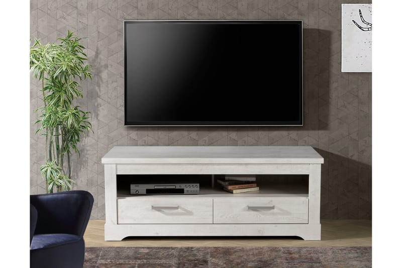 Tv-benk Feres 137 cm - Hvit - TV benk & mediabenk