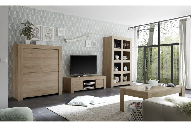 TV-benk Firenze 138 cm - Brun - TV benk & mediabenk