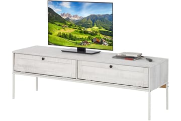 TV-benk Franja 140 cm - Beige|Hvit - Møbler - TV- & Mediamøbler - TV benk & mediabenk