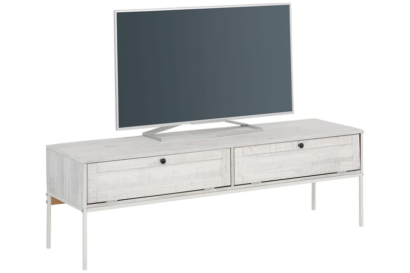TV-benk Franja 140 cm - Beige|Hvit - Møbler - TV- & Mediamøbler - TV benk & mediabenk
