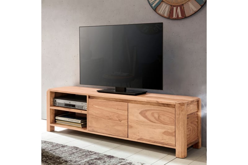TV-benk Gettle 140 cm - Brun - Møbler - TV- & Mediamøbler - TV benk & mediabenk