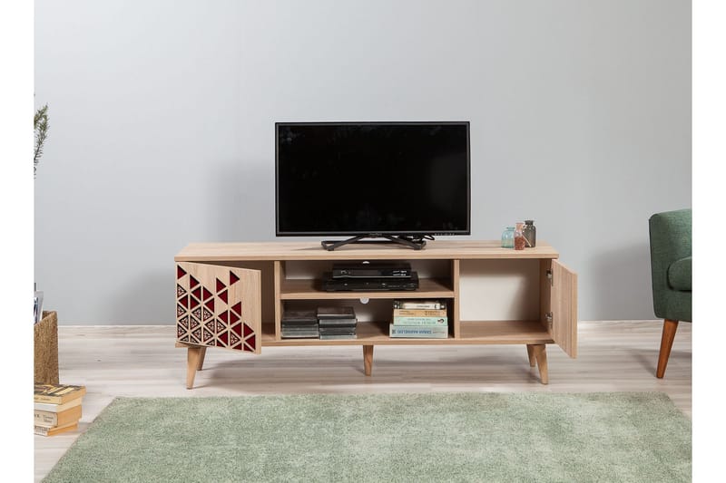 TV-Benk Gillberga 140 cm - Brun - Møbler - TV- & Mediamøbler - TV benk & mediabenk