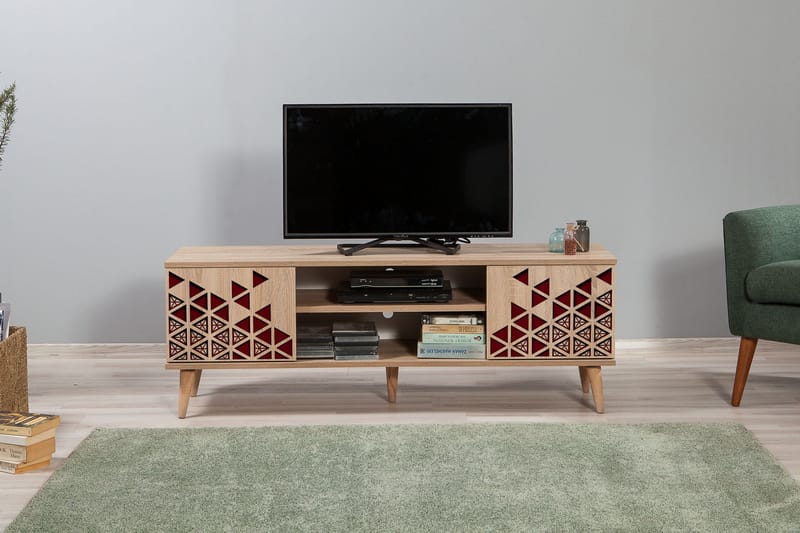 TV-Benk Gillberga 140 cm - Brun - Møbler - TV- & Mediamøbler - TV benk & mediabenk
