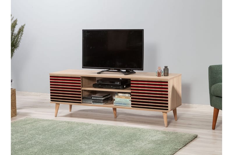 TV-Benk Gillberga 140 cm - Brun - TV benk & mediabenk