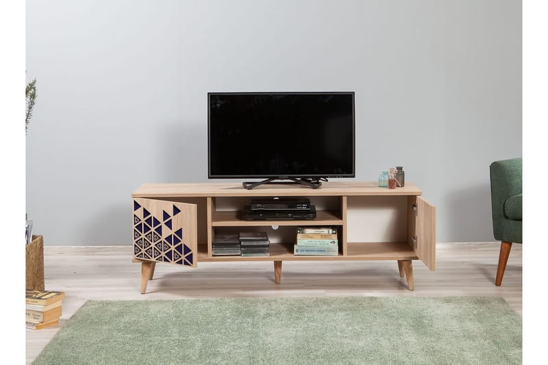 TV-Benk Gillberga 140 cm - Brun - Møbler - TV- & Mediamøbler - TV benk & mediabenk