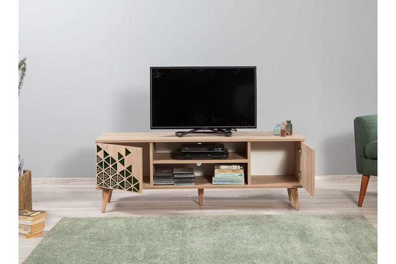 TV-Benk Gillberga 140 cm - Brun - Møbler - TV- & Mediamøbler - TV benk & mediabenk