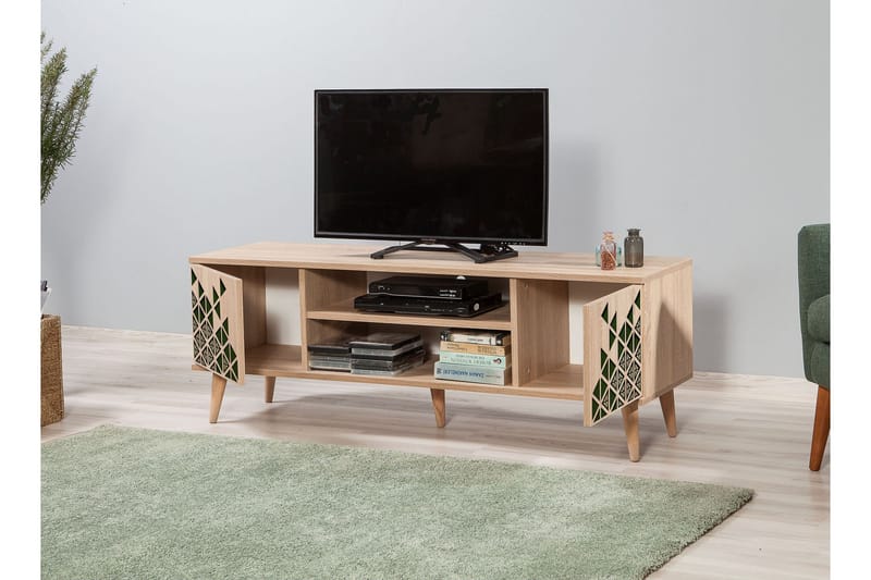 TV-Benk Gillberga 140 cm - Brun - Møbler - TV- & Mediamøbler - TV benk & mediabenk