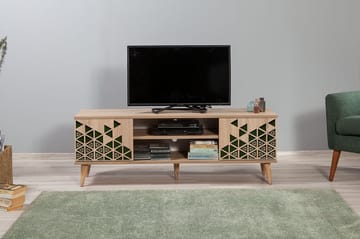TV-Benk Gillberga 140 cm - Brun - Møbler - TV- & Mediamøbler - TV benk & mediabenk