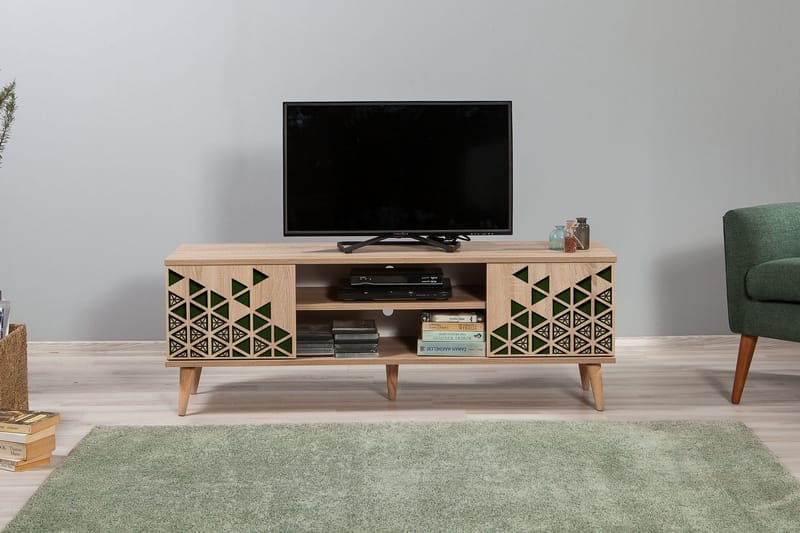 TV-Benk Gillberga 140 cm - Brun - Møbler - TV- & Mediamøbler - TV benk & mediabenk