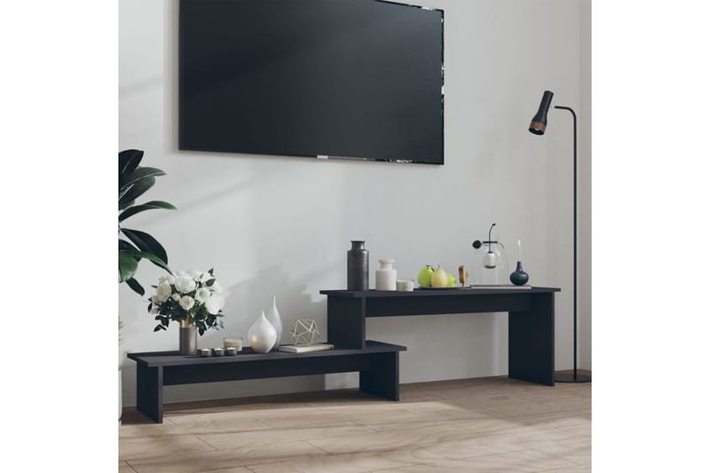 TV-benk grå 180x30x43 cm sponplate - Grå - TV benk & mediabenk