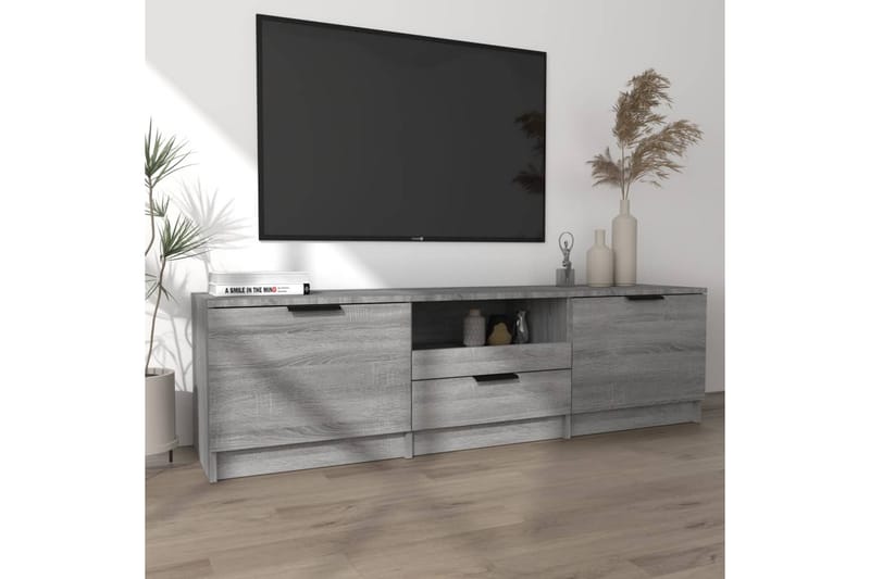 TV-benk grå sonoma 140x35x40 cm konstruert tre - Grå - TV benk & mediabenk