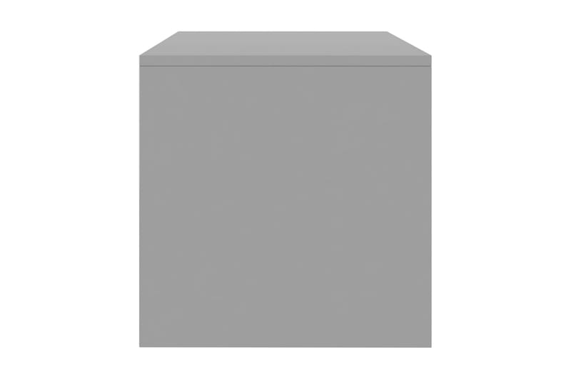 TV-benk høyglans grå 120x40x40 cm sponplate - Grå - TV benk & mediabenk