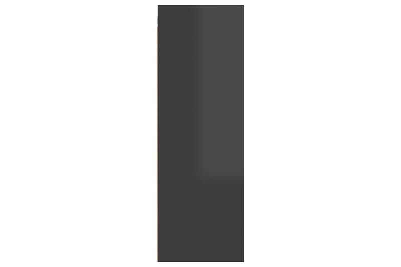 TV-benk høyglans grå 30,5x30x90 cm sponplate - Grå - TV benk & mediabenk