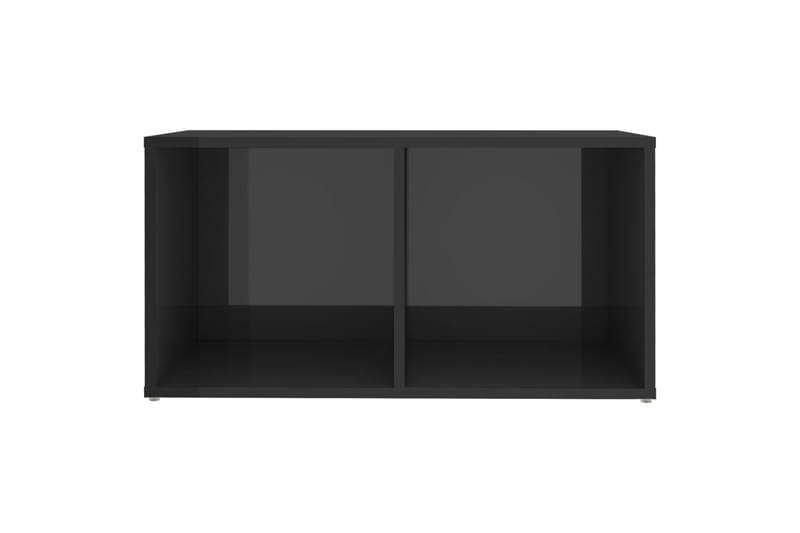 TV-benk høyglans grå 72x35x36,5 cm sponplate - Grå - TV benk & mediabenk