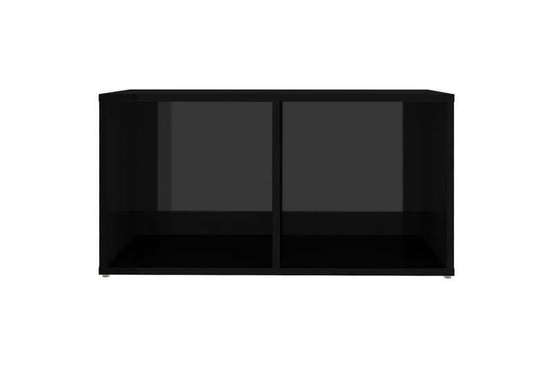 TV-benk høyglans svart 72x35x36,5 cm sponplate - Svart - TV benk & mediabenk