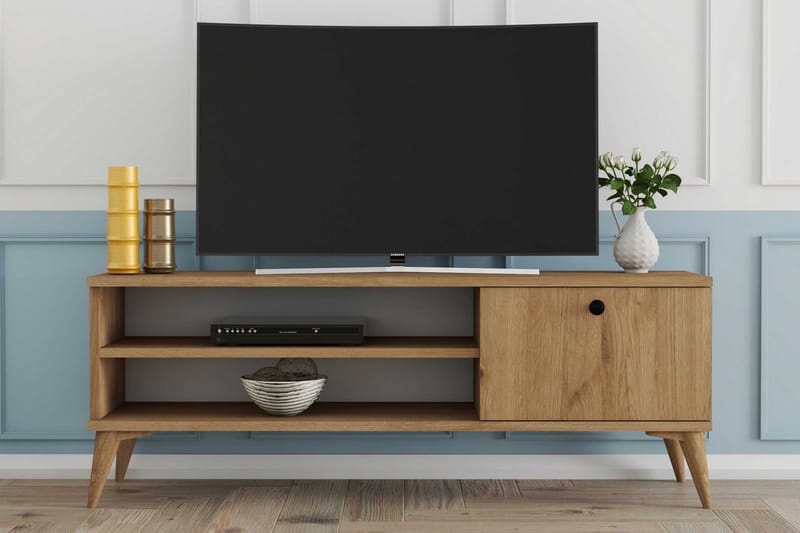 TV-benk Herston 120 cm - Natur - Møbler - TV- & Mediamøbler - TV benk & mediabenk