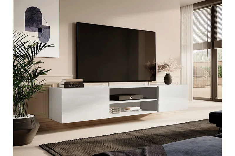 Tv-benk - Hvit - Møbler - TV- & Mediamøbler - TV benk & mediabenk