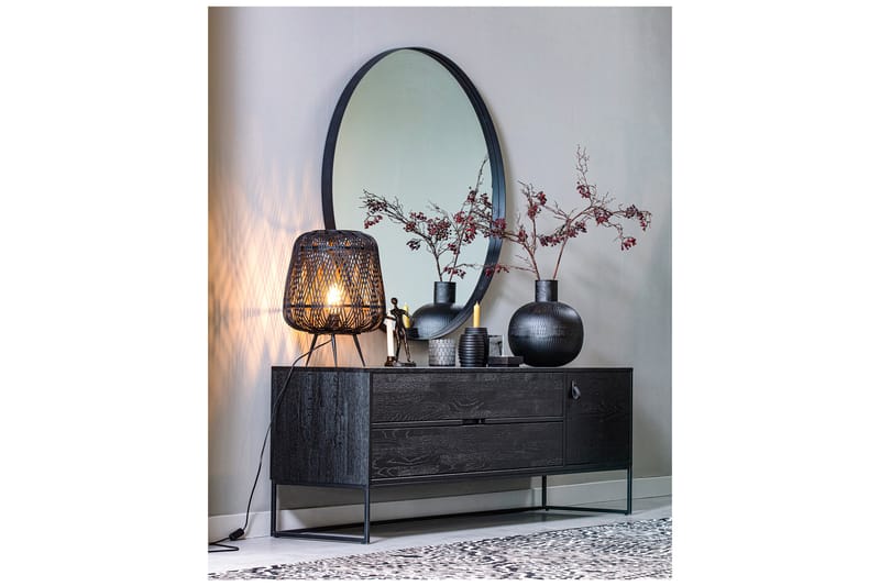 TV-benk Iria 180 cm - Svart Eik - Møbler - TV- & Mediamøbler - TV benk & mediabenk